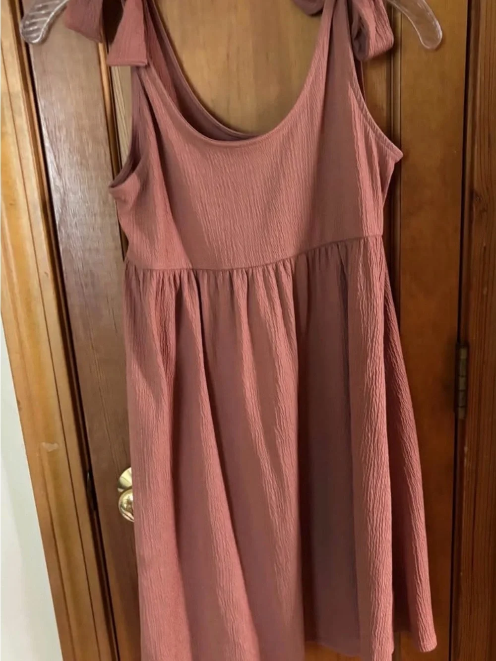 Target Mauve Tie-Shoulder Midi Dress